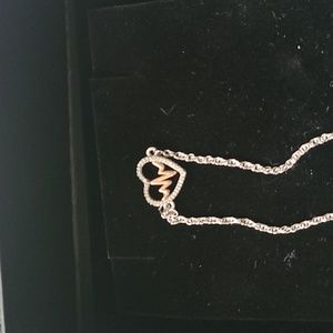 White gold anklet